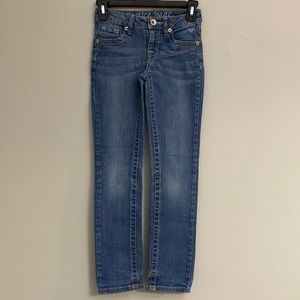 Justice girls blue skinny jeans size 10S